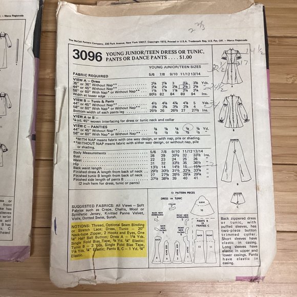 Vintage Sewing Patterns:60s & 70s size 12 - Picture 10 of 10